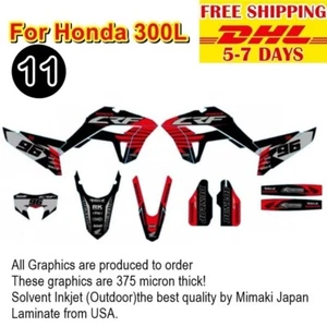 Q30 Motocross Graphics Stickers Kit For Honda CRF300L Whole Bike Decals kits New - Foto 1 di 12