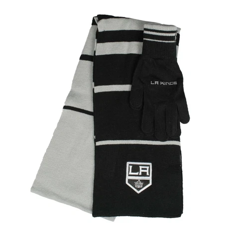 LOS ANGELES KINGS Scarf with Matching Gloves NHL Licensed NWT Cover