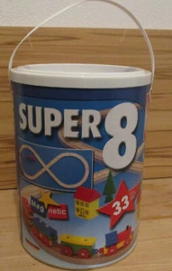 Heros Holzeisenbahn, Super 8, magnetic, 33 Teile , Kinder Spielzeug, Holzspielze - Bild 1 von 2