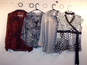Lote de 4 tops/blusas para damas S. L más accesorios CATO, ENTORNO SUAVE Y+++ - Imagen 1 de 16