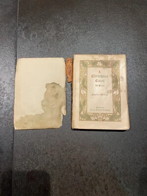 Very Rare A Christmas Carol In Prose Charles Dickens Philadelphia Antique - Image 1 of 4