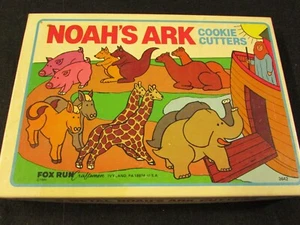 Superb Fox Run NOAH'S ARK Metal Pastry and Cookie Cutter Set - 6 Animals - Picture 1 of 4