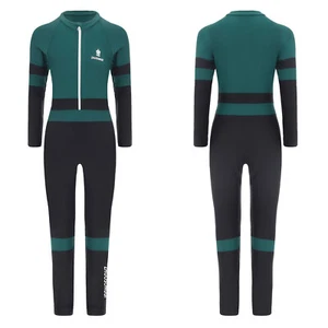 Kids Boy Rash Guard Sport Swimsuit Zipper Front Swimwear Athletic Bathing Suit - Picture 1 of 21
