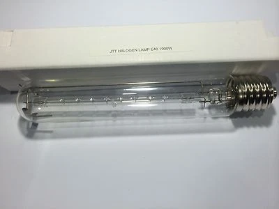 HIGH POWER BRANDED 1000W JTT HALOGEN LAMP E40 T46 2800K WARM WHITE  - Image 1 of 4