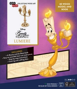 IncrediBuilds: Disney's Beauty and the Beast: Lumiere 3D Wood Model and Book - Imagen 1 de 3