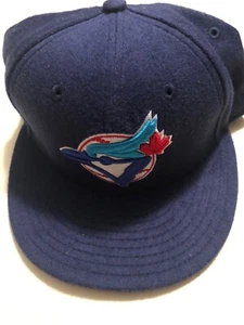 New Era 59Fifty Toronto Blue Jays MLB Wool Fitted Blue Hat Cap Size 7 1/4 NWT - Picture 1 of 9