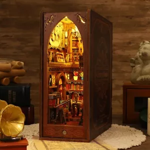My Secret Library Book Nook - Book Shelf Insert - Bookcase with Light - Picture 1 of 7