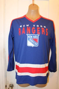 NHL Prodotto Ufficiale Licenza New York Rangers Hockey Jersey Youth XL (16/18) - Foto 1 di 5