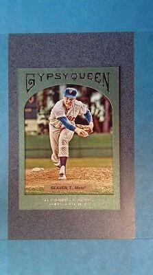 CT22) 2011 Gypsy Queen Retail Green Framed TOM SEAVER #74 New York Mets - Image 1 of 2