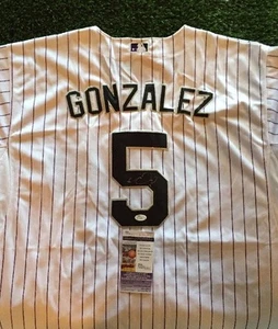 CARLOS GONZALEZ CARGO COLORADO ROCKIES SIGNED Jersey JSA/COA J15928 - Picture 1 of 8