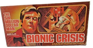 Parker Brothers 1975 6 Million Dollar Man BIONIC CRISIS Juego de Mesa COMPLETO - Imagen 1 de 2