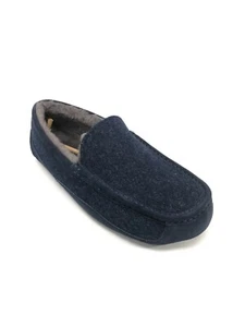 UGG Men's Ascot Wool Slippers Dark Sapphire Blue 1103890 House Shoes - Picture 1 of 12