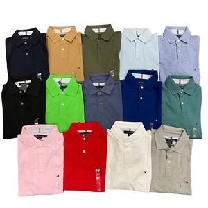 NWT Tommy Hilfiger Men's Regular Fit Solid Stretch Mesh Short Sleeve Polo Shirt - Picture 1 of 78
