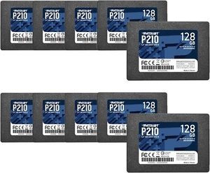 Patriot P210 128GB 2.5" SATA3 6GB/s Internal Solid State Drive For PC/MAC 10PACK - Afbeelding 1 van 9
