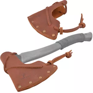 Leather Hatchet Holster Axe Blade Cover Sheath Camping Axe Sleeve Protector - Picture 1 of 45