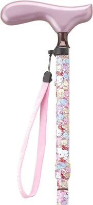 Cane HK-21 Hello Kitty Pink Folding Adaptive Height 150~170cm HK21 - Image 1 of 4
