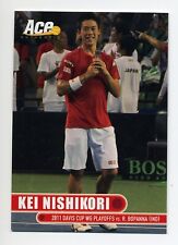 2012 Ace Authentic - Kei Nishikori Tennis Card #22 - 2011 Davis Cup