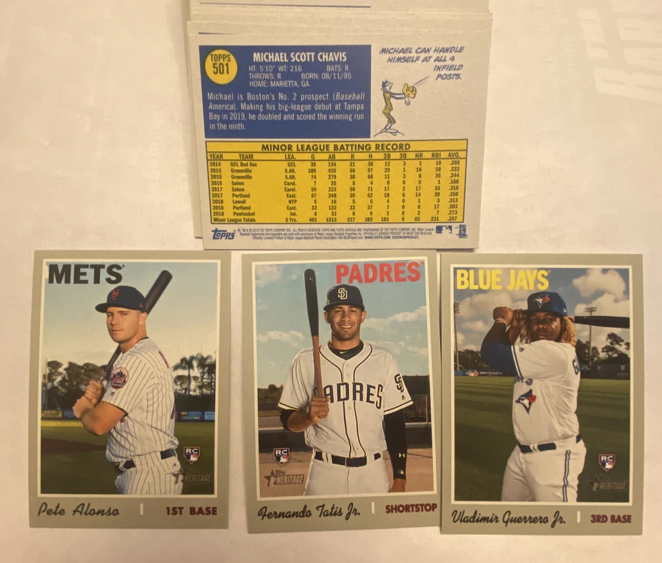 2019 Topps Heritage High Number You Pick/Choose Cards 501-700 RC SP  - Image 1 of 1