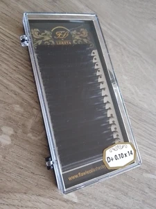 Seidenwimpern einzeln D + Lockenstärke 0,10 Länge 14 mm separate falsche Wimpern - Bild 1 von 1