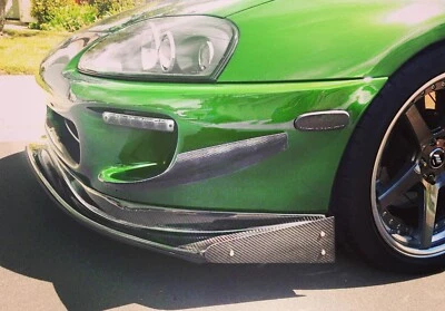 Labio divisor delantero estilo Ridox de fibra de carbono Toyota Supra + para adaptarse al parachoques OEM v9 Foto 1 de 4