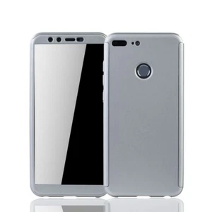Etui Komórka Ochrona do Huawei Honor 9 Lite Full Case Cover Ochrona wyświetlacza Srebrne - Zdjęcie 1 z 4