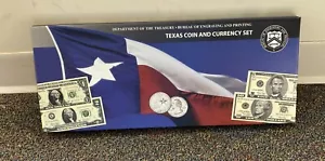 2003 Texas Coin and Currency Set $1 $2* $5 $10 Low Matching Numbers K/A 00003797 - Picture 1 of 4