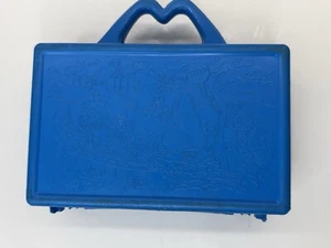 Vintage McDonald's Happy Meal 1986 Blue Plastic TV Lunch Box / Pencil Case - Picture 1 of 12