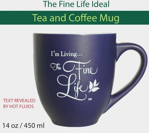 The Fine Life Ideal Gift Ceramic Tea and Coffee Magic Mug 14 oz (Purple) - Picture 1 of 4