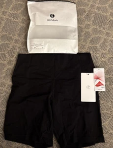 Colorfulkoala Women’s High Waisted Yoga Large Capri Black Lycra Shorts NWT - Picture 1 of 7