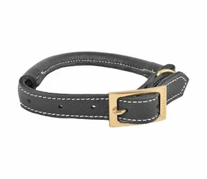 Large Leather Dog Collar Boots and Barkley Gray - Picture 1 of 1