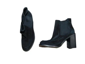 Shellys London Size 40 / 9.5 US Heel Suede Ankle Boots Designer - Picture 1 of 2