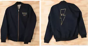 Carolina Herrera BAD BOY COBALT Bomber Jacket NEW RARE! Mens S/M Made in Spain - Picture 1 of 20
