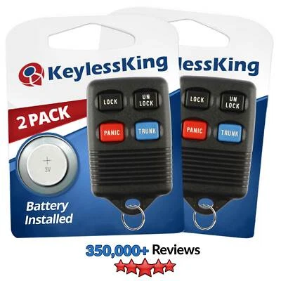 2 New Replacement Keyless Entry Remote Control Key Fob Clicker for GQ43VT4T Foto 1 de 4