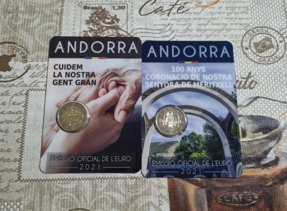 2 coincard 2 euros Andorra 2021 - Imagen 1 de 3