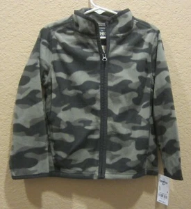 Oshkosh B'Gosh Boys Sz 4 Fleece Cozie Camo Pattern Pockets Nice! NWT MSRP $28 - Picture 1 of 12