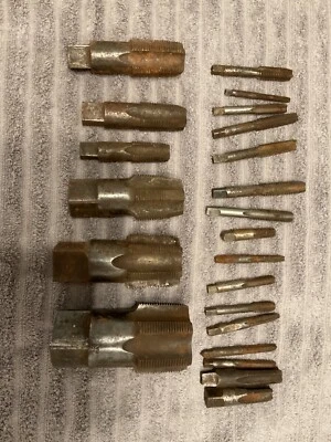 LOT OF 22 Pipe Taps  Assorted Brand And Thread Direction - Image 1 of 4
