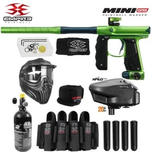 Empire Mini GS Full Auto Anti-Fog HPA Paintball Pistole Paket Dust Cad Grün Blau - Bild 1 von 1