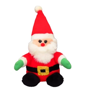 Vintage Gänseblümchen Weihnachtsmann Plüsch Weihnachten Stofftier Spielzeug Puppe sitzend 12 Zoll - Bild 1 von 21