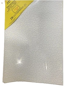 Miniatur Puppenhaus weiß & grau Steinplattenfliese Bodenbelag Wand 3-D Reproduktionen - Bild 1 von 3