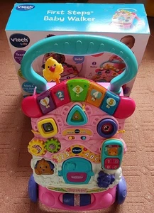 VTech First Steps Baby Walker Pink - Picture 1 of 4
