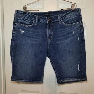 Silver Suki mittelhohe Bermuda Shorts Damen Übergröße 18 L 10 - Bild 1 von 9