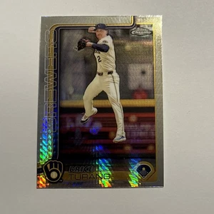 Brice Turang 2025 Topps Chrome Prism Refractor Parallel #109 Milwaukee Brewers  - Bild 1 von 2