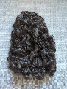 Peluca Truly Me 127 Solo B Marrón Oscuro Pelo Rizado Muñeca American Girl Personalizada - Imagen 1 de 9