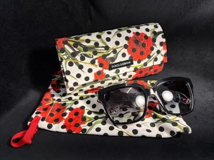 Occhiali da sole DOLCE & GABBANA DG 4234 2976/8G nero/fiore 57-18-140 3N con custodia - Foto 1 di 17