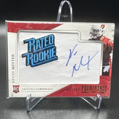 2013 Panini Prominence /204 Kevin Minter #153 RPA Patch Auto RC - Image 1 of 3