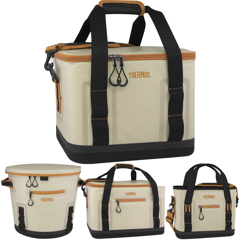 Thermos Trailsman Can Cooler - Cream/Tan