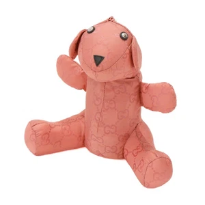 Gucci Wiederverwendbare Einkaufstasche Falttasche Bär Stofftier Rosa V1 - Bild 1 von 12