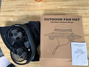 Hands-Free Hat Fan with Removable Neck Fan – 2-in-1, 2600mAh Rechargeable - Picture 1 of 7