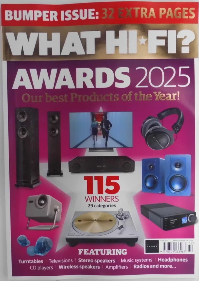 What Hi-Fi? magazine Awards 2025 Our best products of the Year! 115 winners - Image 1 of 1