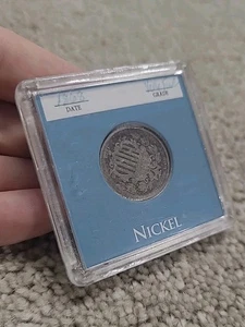 1868 Schild Nickel in sehr guter Erhaltung - Bild 1 von 7